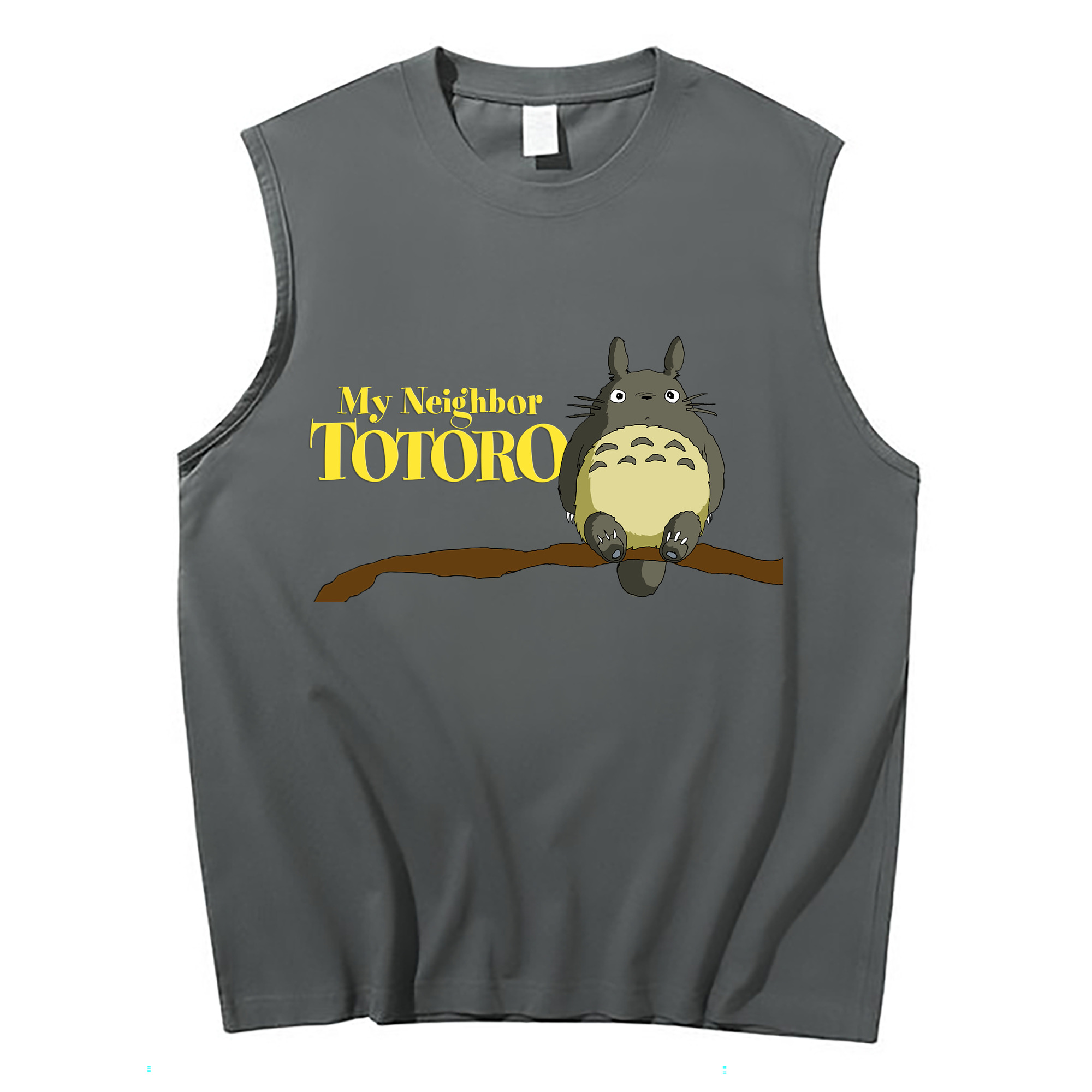 （画像用） となりのトトロ 草壁メイ 草壁サツキ My Neighbor Totoro Satsuki Kusakabe Mei Kusakabe コットン100％タンクトップ（フロントプリント）